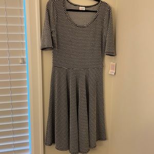 Lularoe Nicole dress polka dot XL BRAND NEW